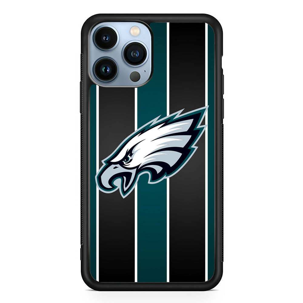 Philadelphia Eagles Stripe And Green iPhone 13 Pro Max Case