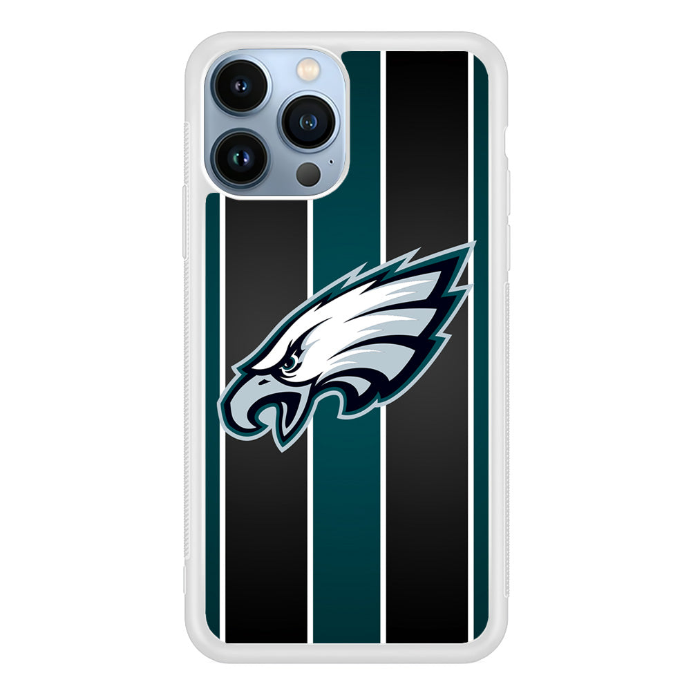 Philadelphia Eagles Stripe And Green iPhone 13 Pro Max Case