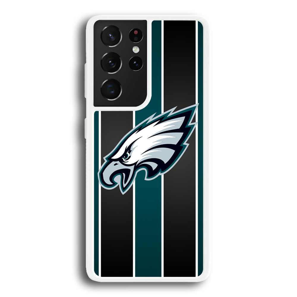 Philadelphia Eagles Stripe And Green Samsung Galaxy S21 Ultra Case