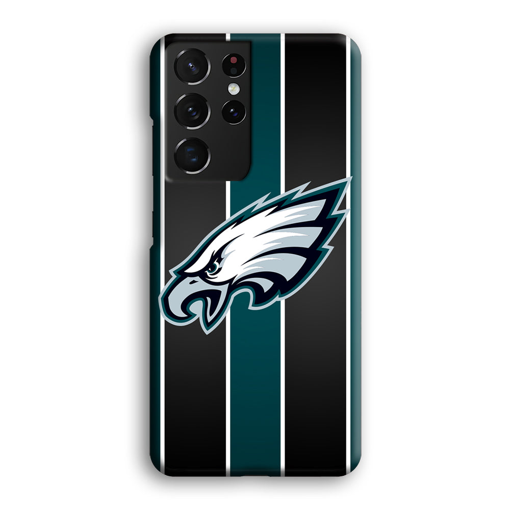 Philadelphia Eagles Stripe And Green Samsung Galaxy S21 Ultra Case