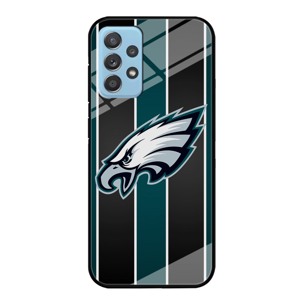 Philadelphia Eagles Stripe And Green Samsung Galaxy A72 Case