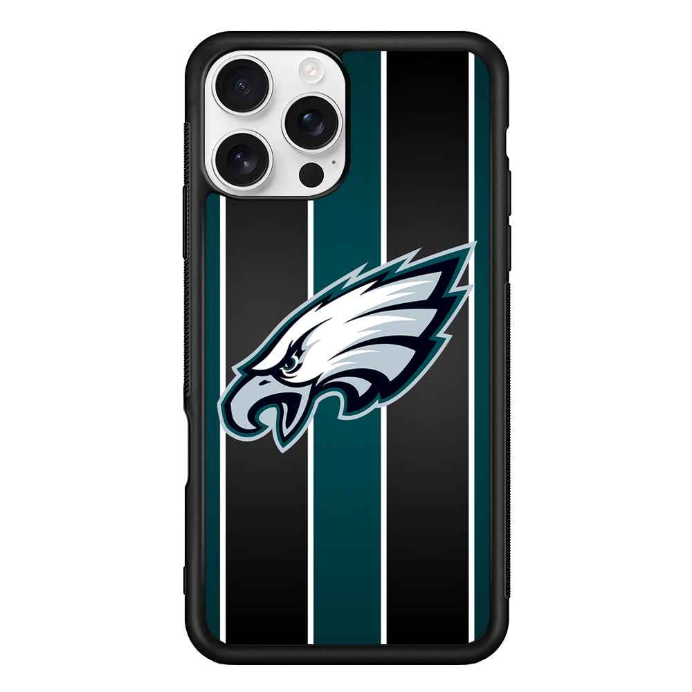 Philadelphia Eagles Stripe And Green iPhone 16 Pro Case