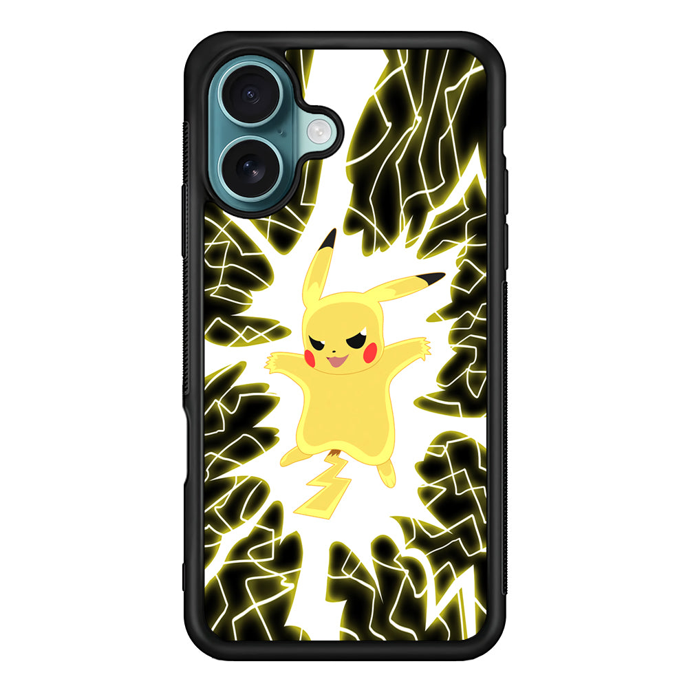 Pikachu 100 Million Volt iPhone 16 Plus Case