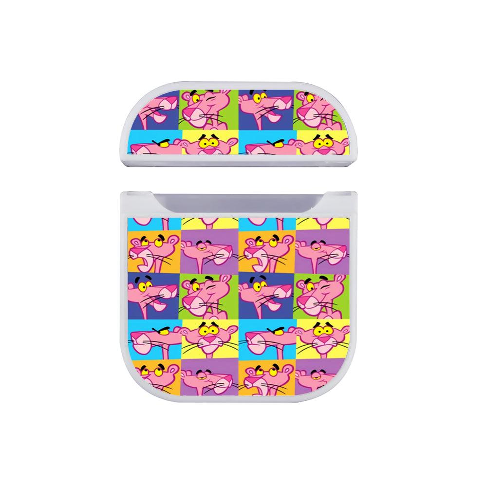 Pink Panther Color Blocks Apple Airpods Case White