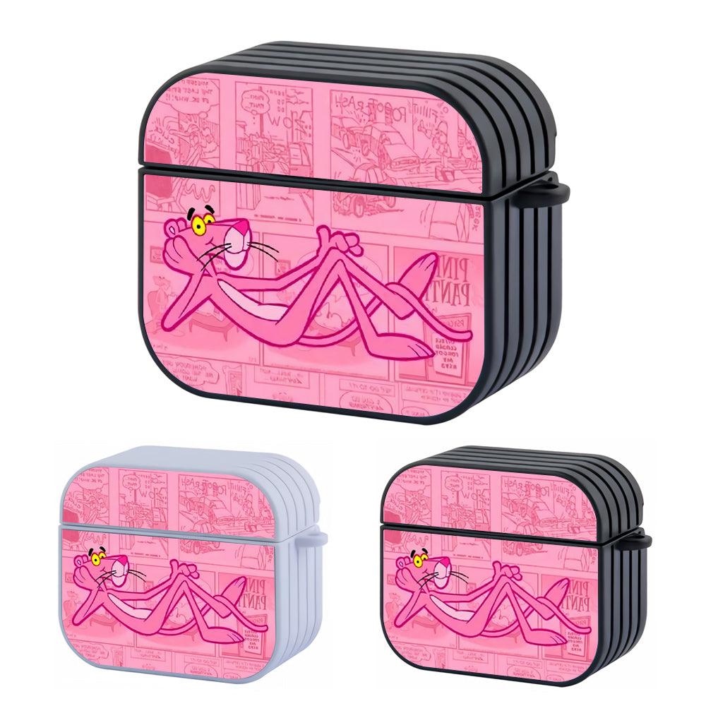 Pink Panther Comic Background Apple Airpods 4 Case