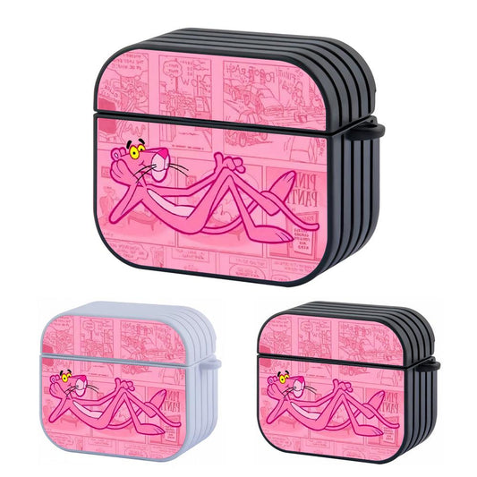 Pink Panther Comic Background Apple Airpods 4 Case