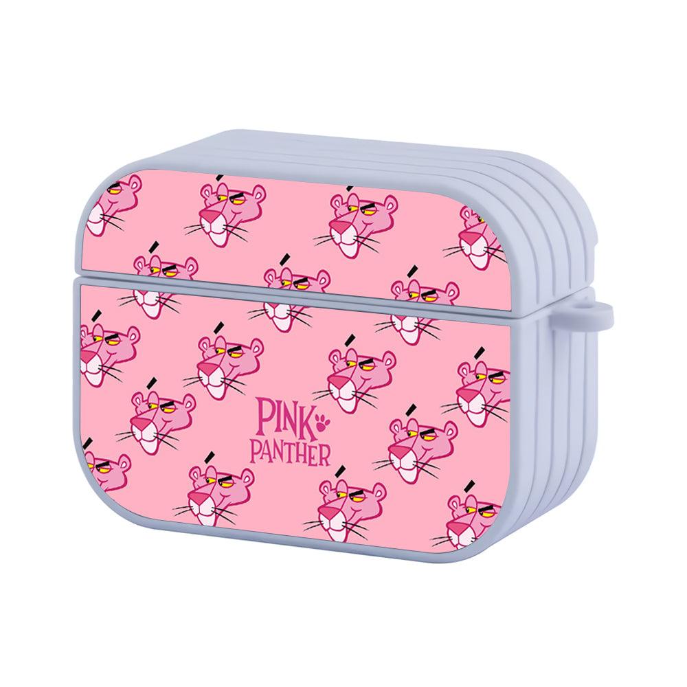 Pink Panther Cool Face Patern Apple Airpods Pro Case White