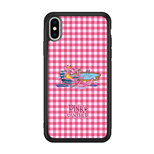 Pink Panther Relax with Swimming iPhone X Case