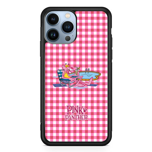 Pink Panther Relax with Swimming iPhone 13 Pro Max Case