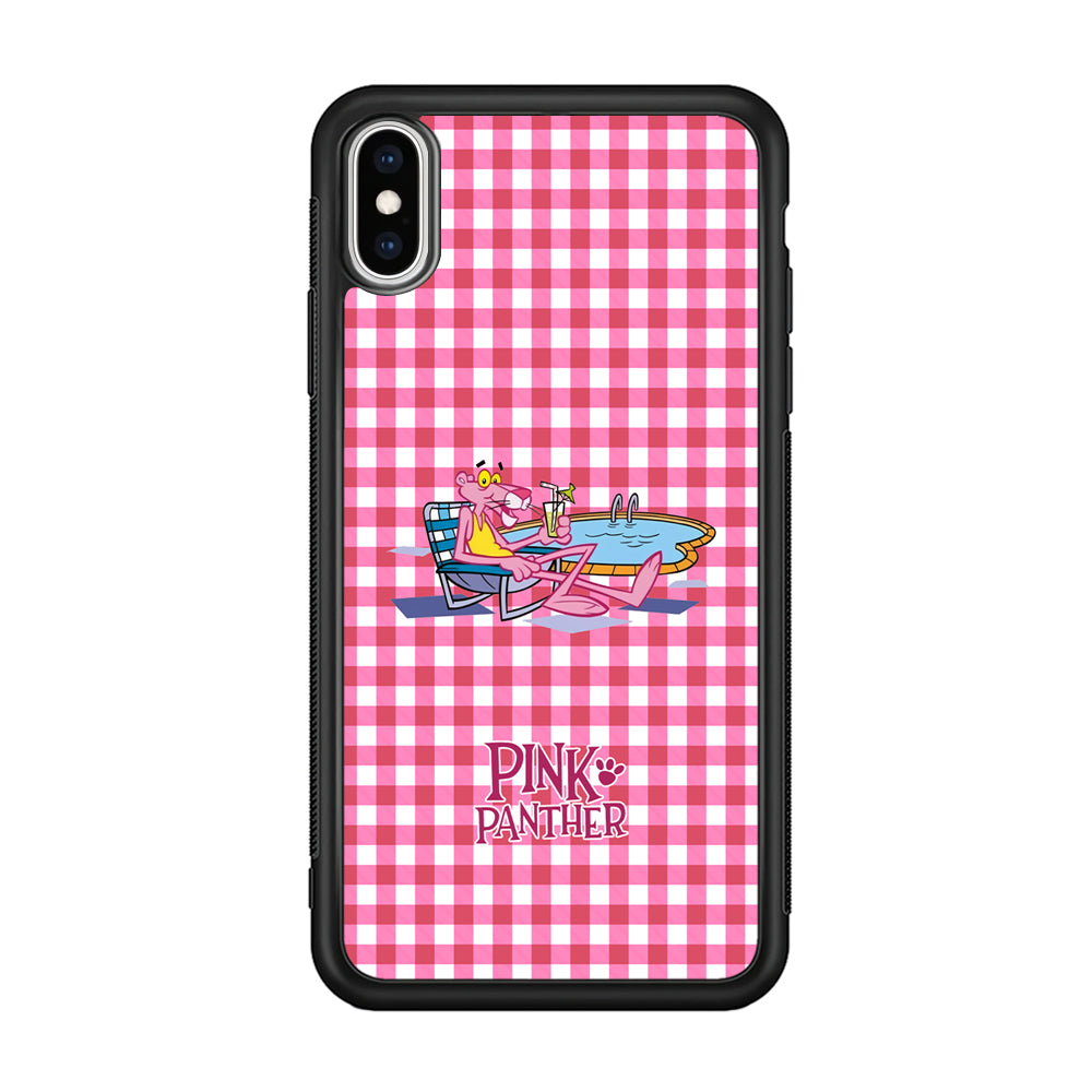 Pink Panther Relax with Swimming iPhone XS Case