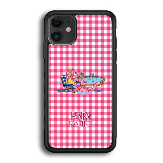 Pink Panther Relax with Swimming iPhone 12 Case