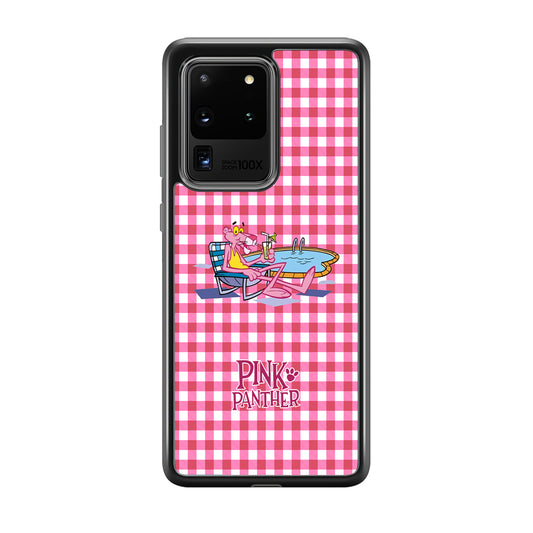 Pink Panther Relax with Swimming Samsung Galaxy S20 Ultra Case