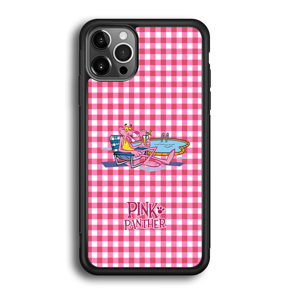 Pink Panther Relax with Swimming iPhone 12 Pro Max Case