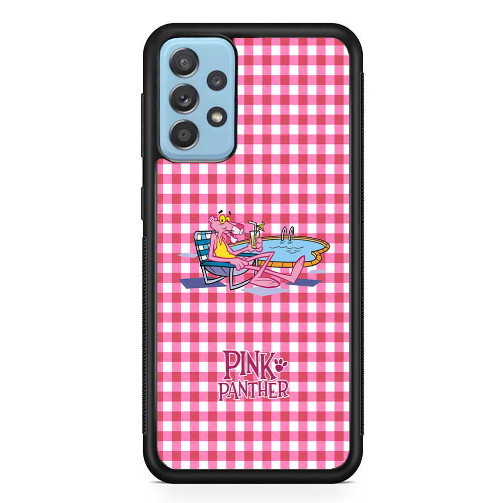 Pink Panther Relax with Swimming Samsung Galaxy A72 Case