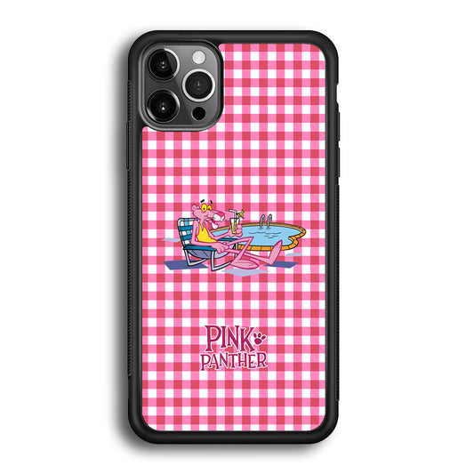 Pink Panther Relax with Swimming iPhone 12 Pro Case