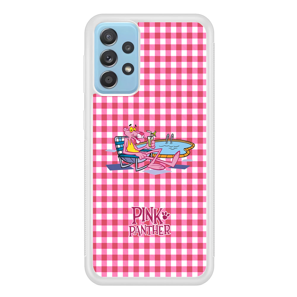 Pink Panther Relax with Swimming Samsung Galaxy A52 Case