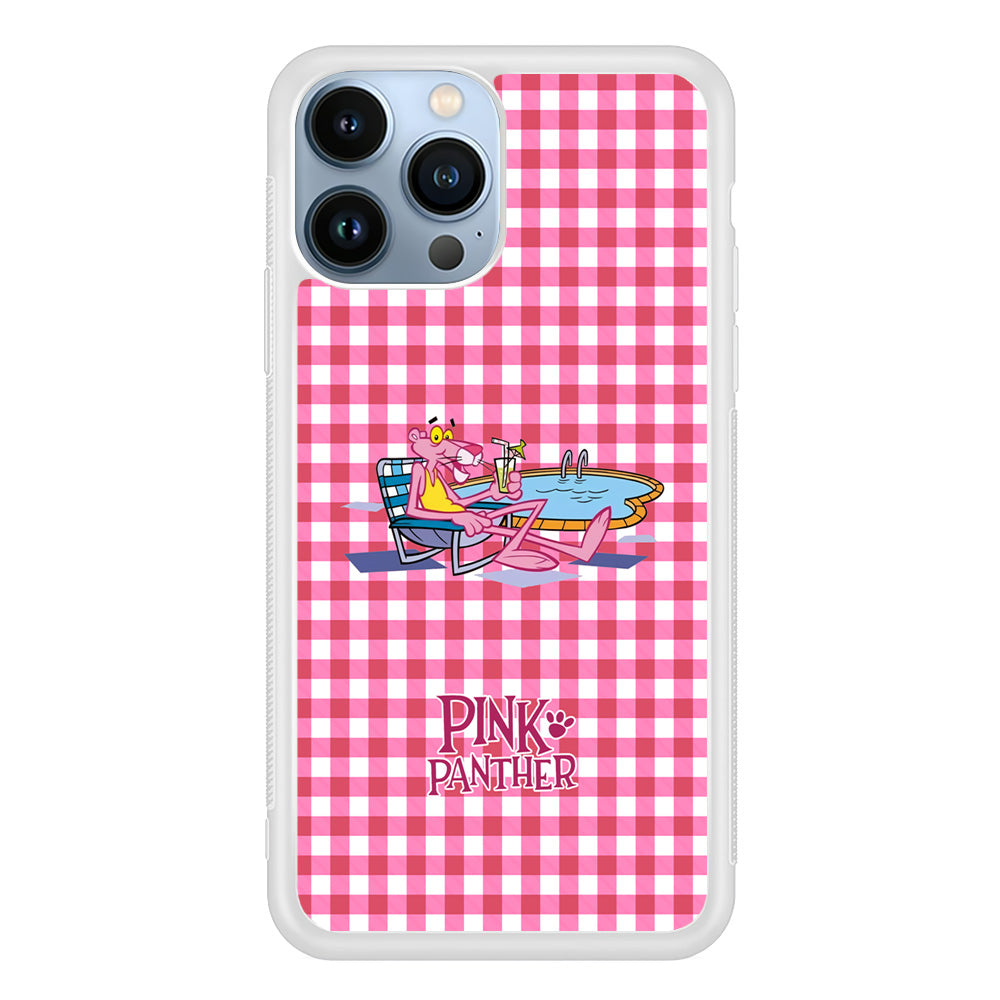 Pink Panther Relax with Swimming iPhone 13 Pro Max Case