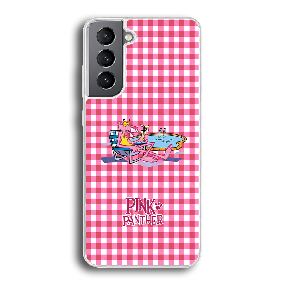 Pink Panther Relax with Swimming Samsung Galaxy S21 Plus Case