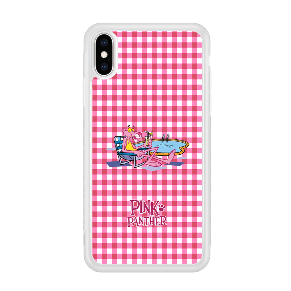 Pink Panther Relax with Swimming iPhone XS Case