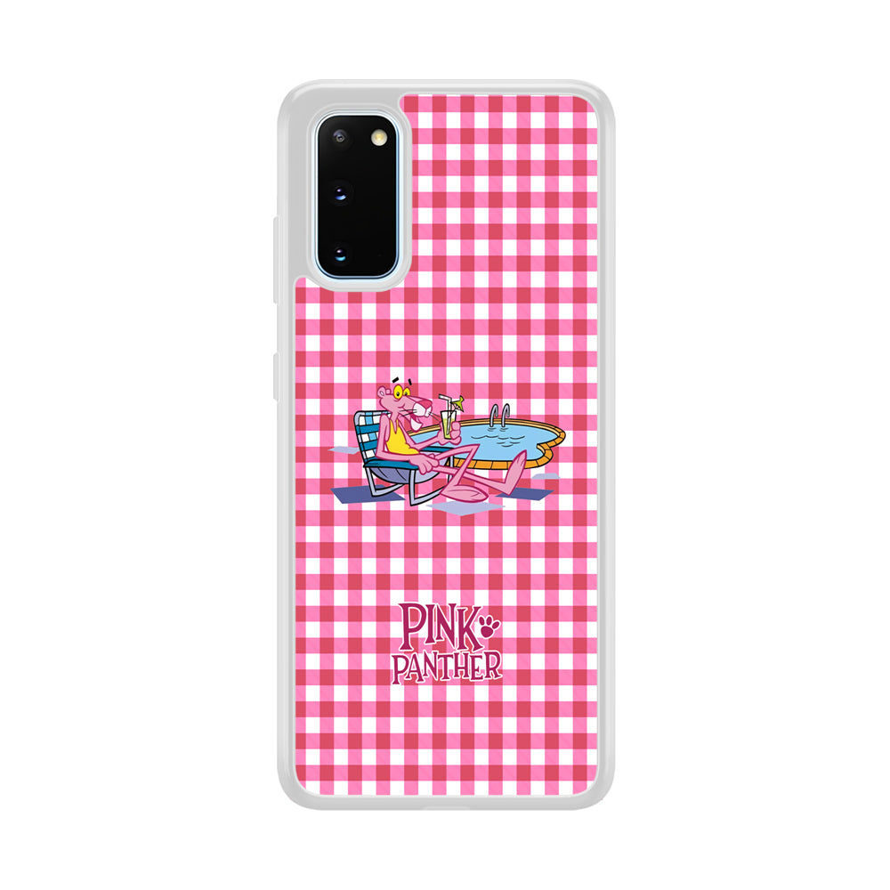 Pink Panther Relax with Swimming Samsung Galaxy S20 Case