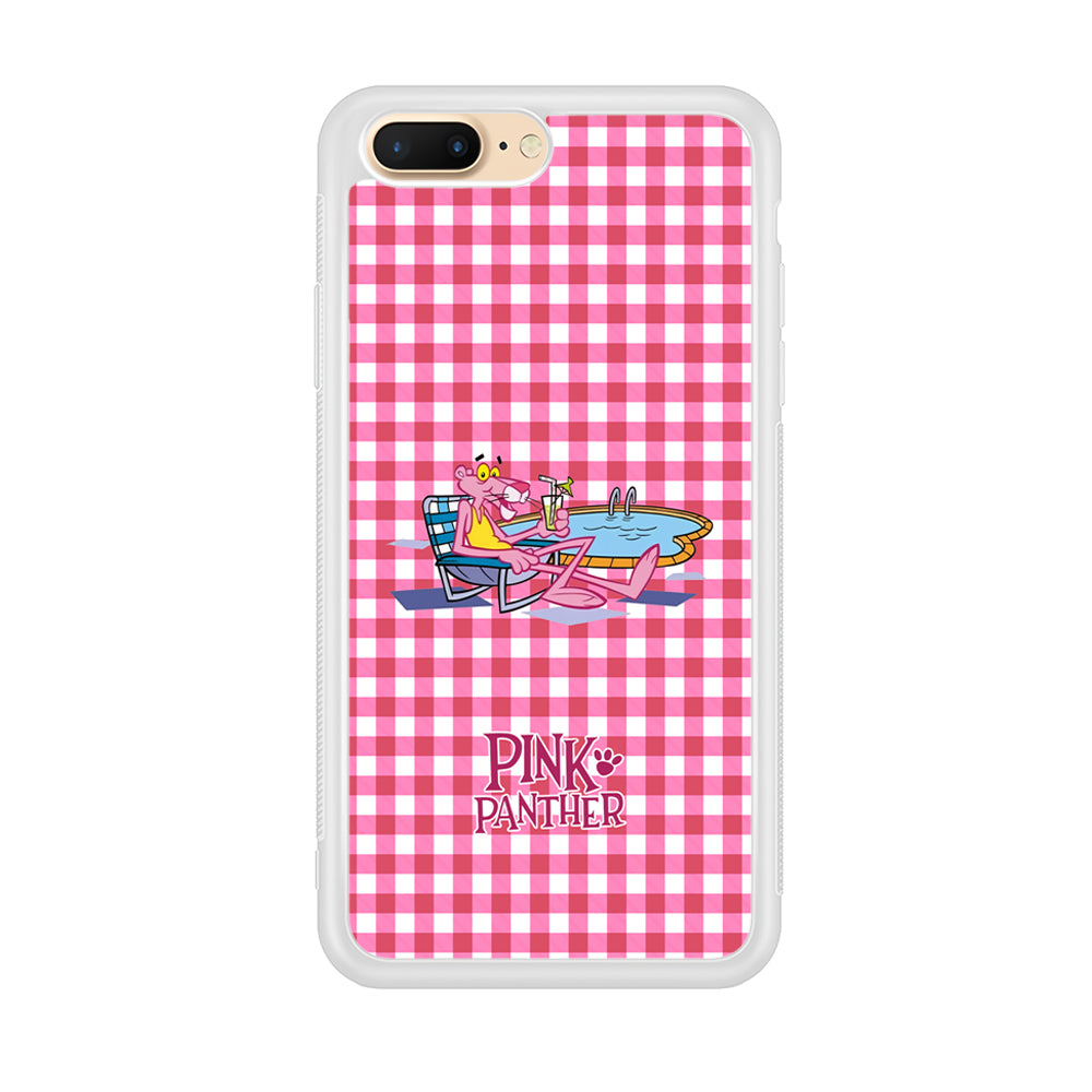 Pink Panther Relax with Swimming iPhone 8 Plus Case