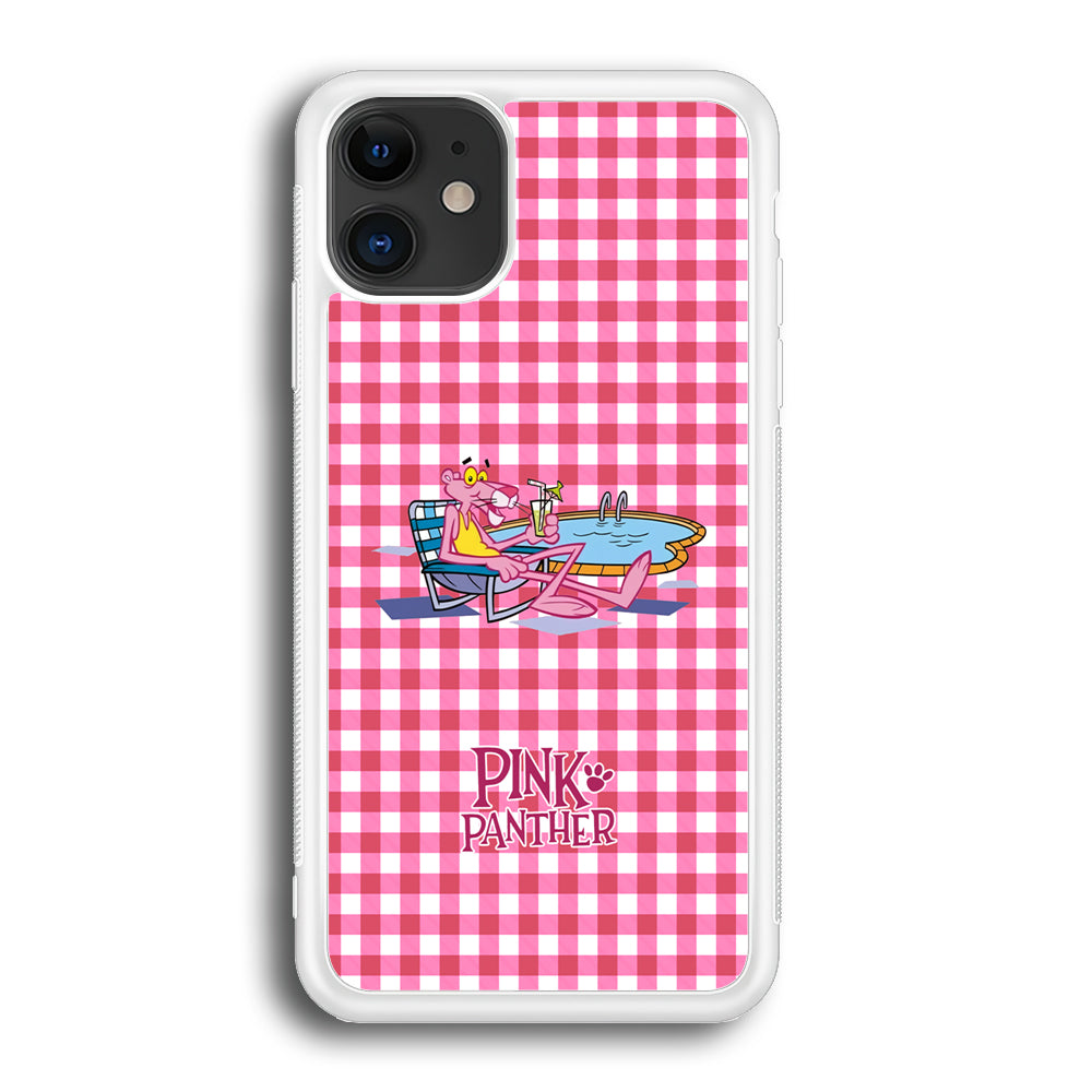 Pink Panther Relax with Swimming iPhone 12 Case