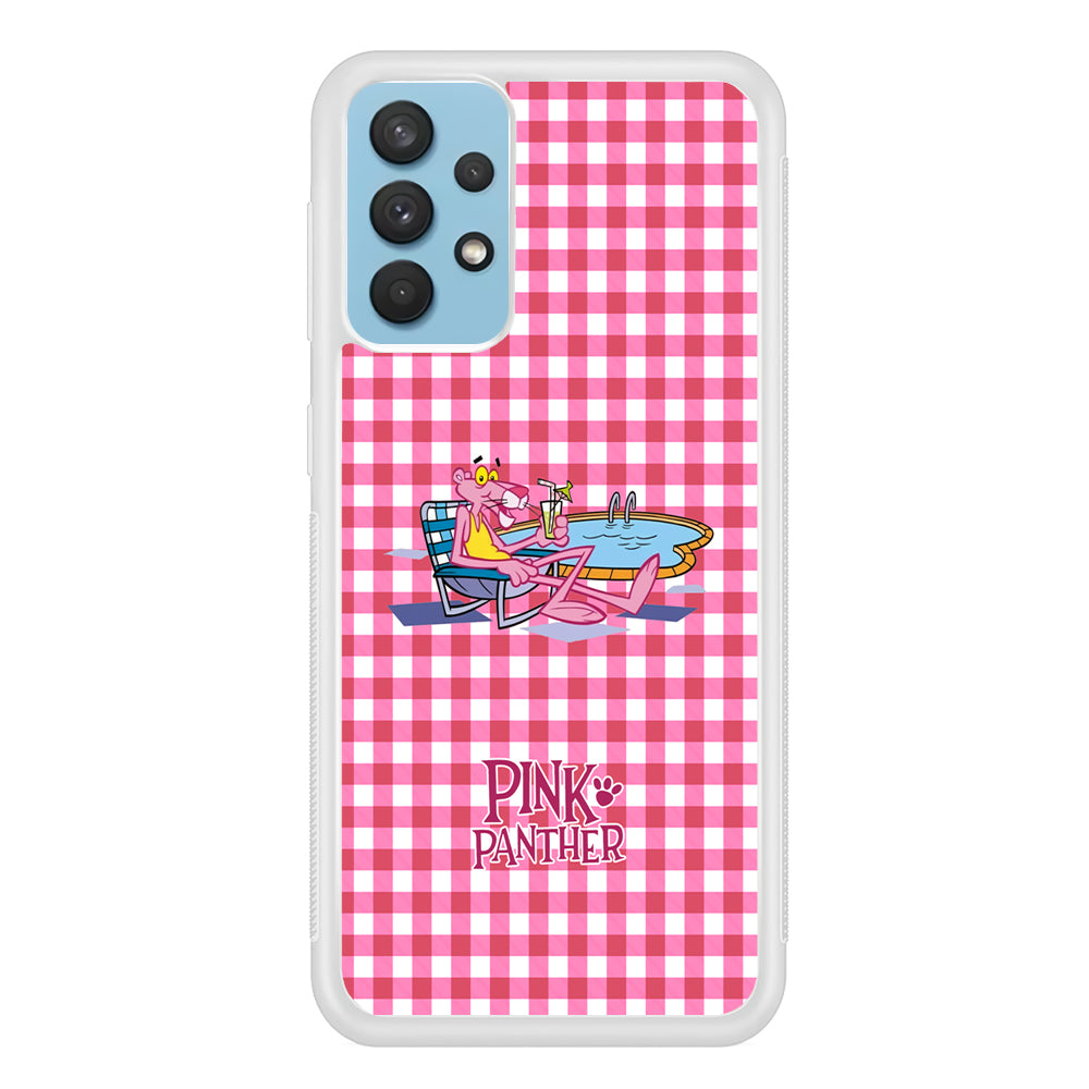 Pink Panther Relax with Swimming Samsung Galaxy A32 Case