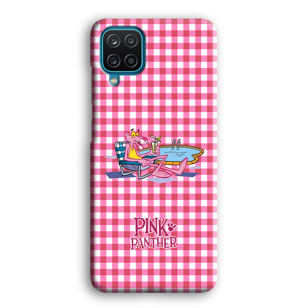 Pink Panther Relax with Swimming Samsung Galaxy A12 Case