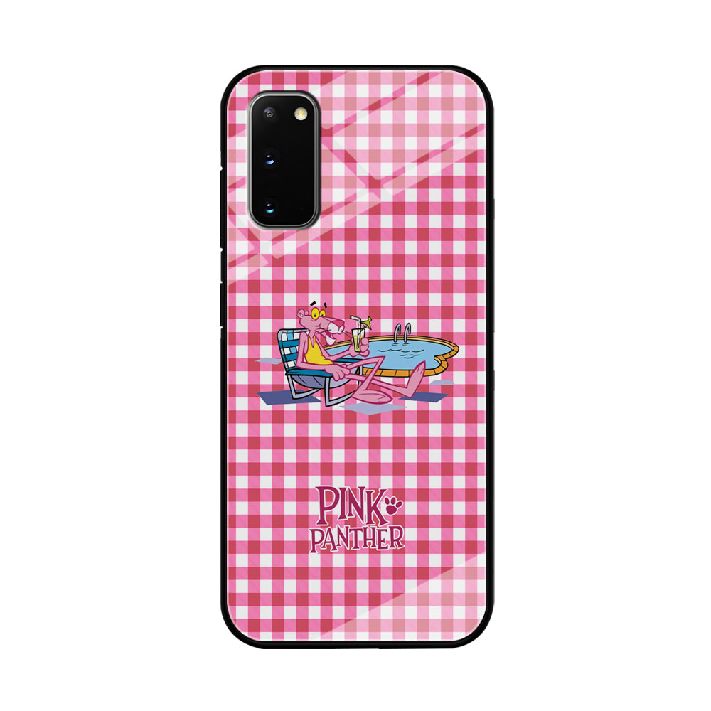 Pink Panther Relax with Swimming Samsung Galaxy S20 Case