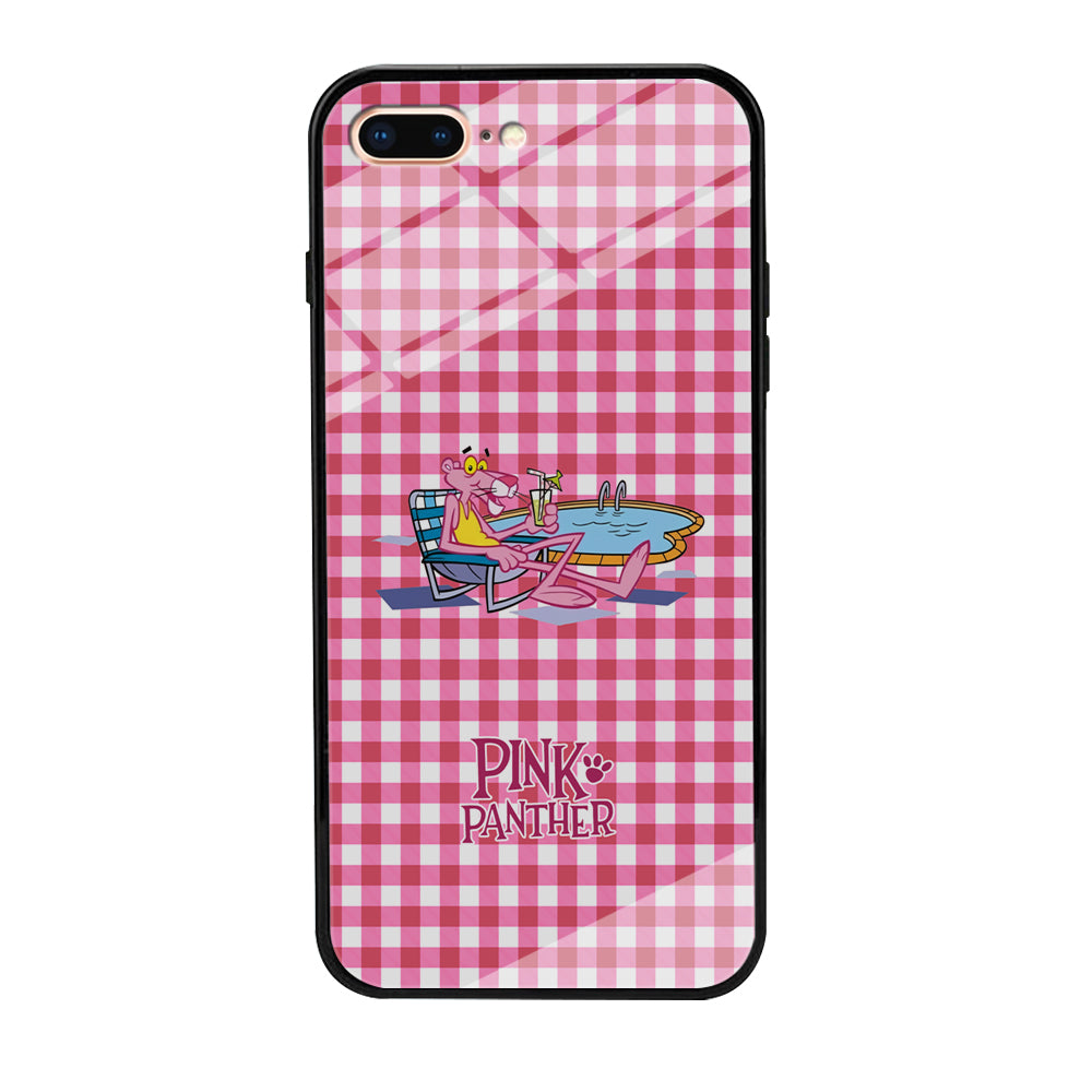 Pink Panther Relax with Swimming iPhone 8 Plus Case