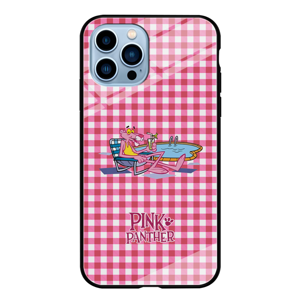 Pink Panther Relax with Swimming iPhone 13 Pro Max Case