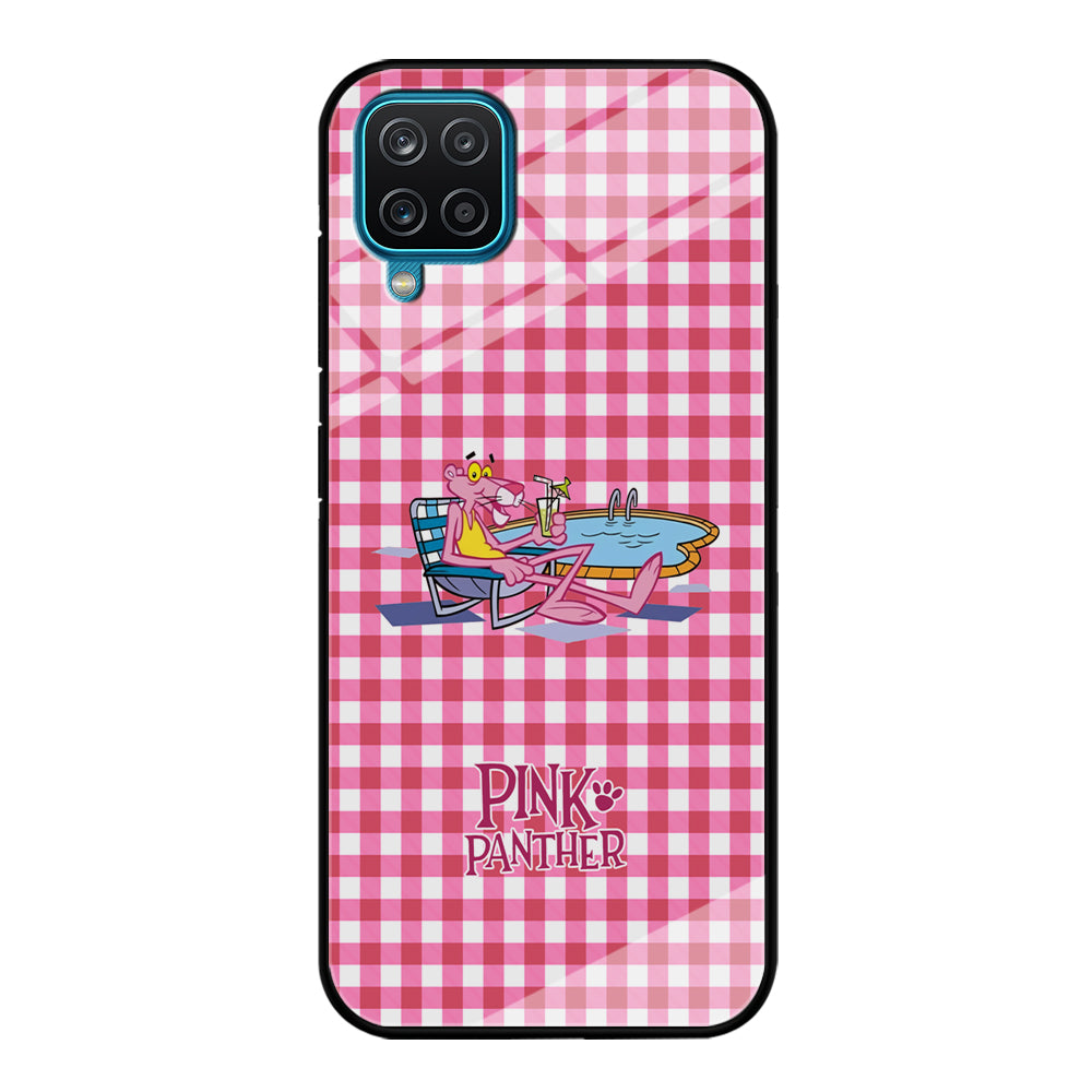 Pink Panther Relax with Swimming Samsung Galaxy A12 Case