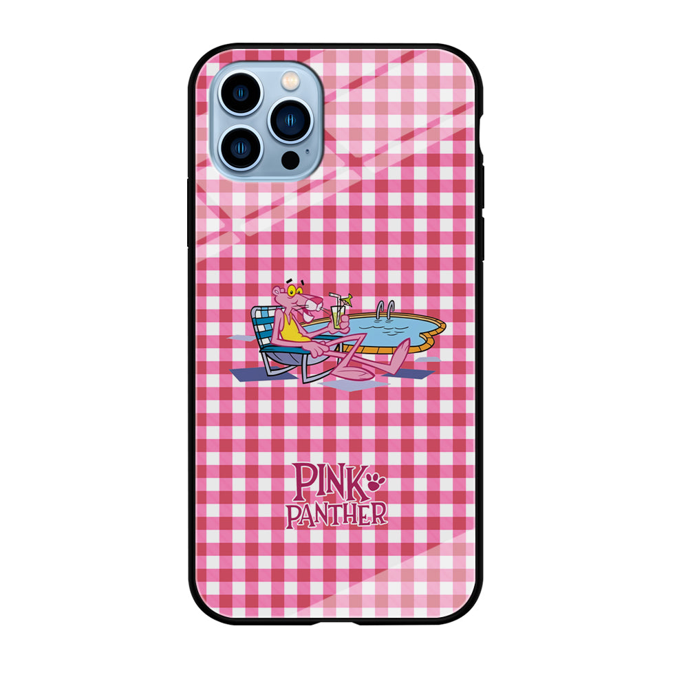 Pink Panther Relax with Swimming iPhone 12 Pro Max Case