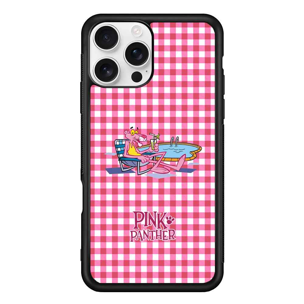 Pink Panther Relax with Swimming iPhone 16 Pro Case