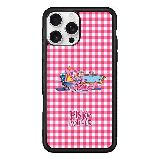Pink Panther Relax with Swimming iPhone 16 Pro Max Case