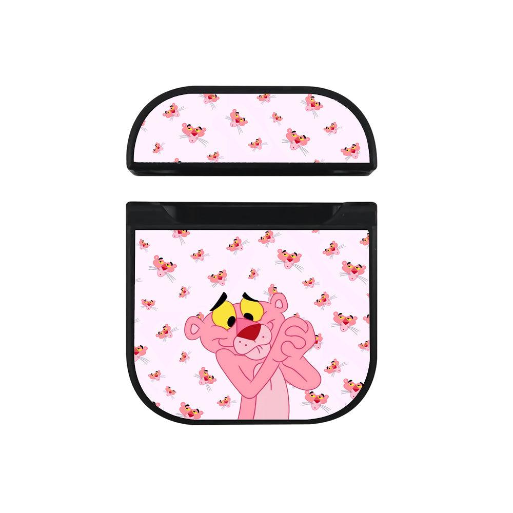 Pink Panther Satisfied with The Results Apple Airpods Case Black