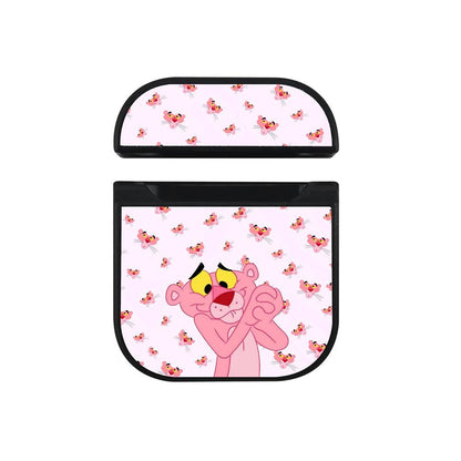 Pink Panther Satisfied with The Results Apple Airpods Case Black