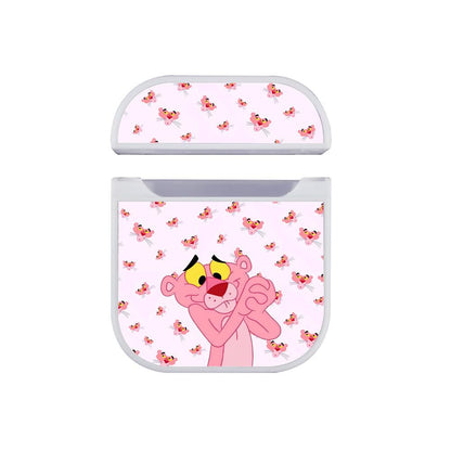 Pink Panther Satisfied with The Results Apple Airpods Case White
