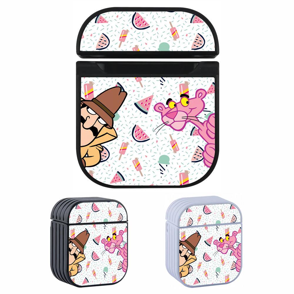 Pink Panther Work Together Snatch Dessert Apple Airpods Case