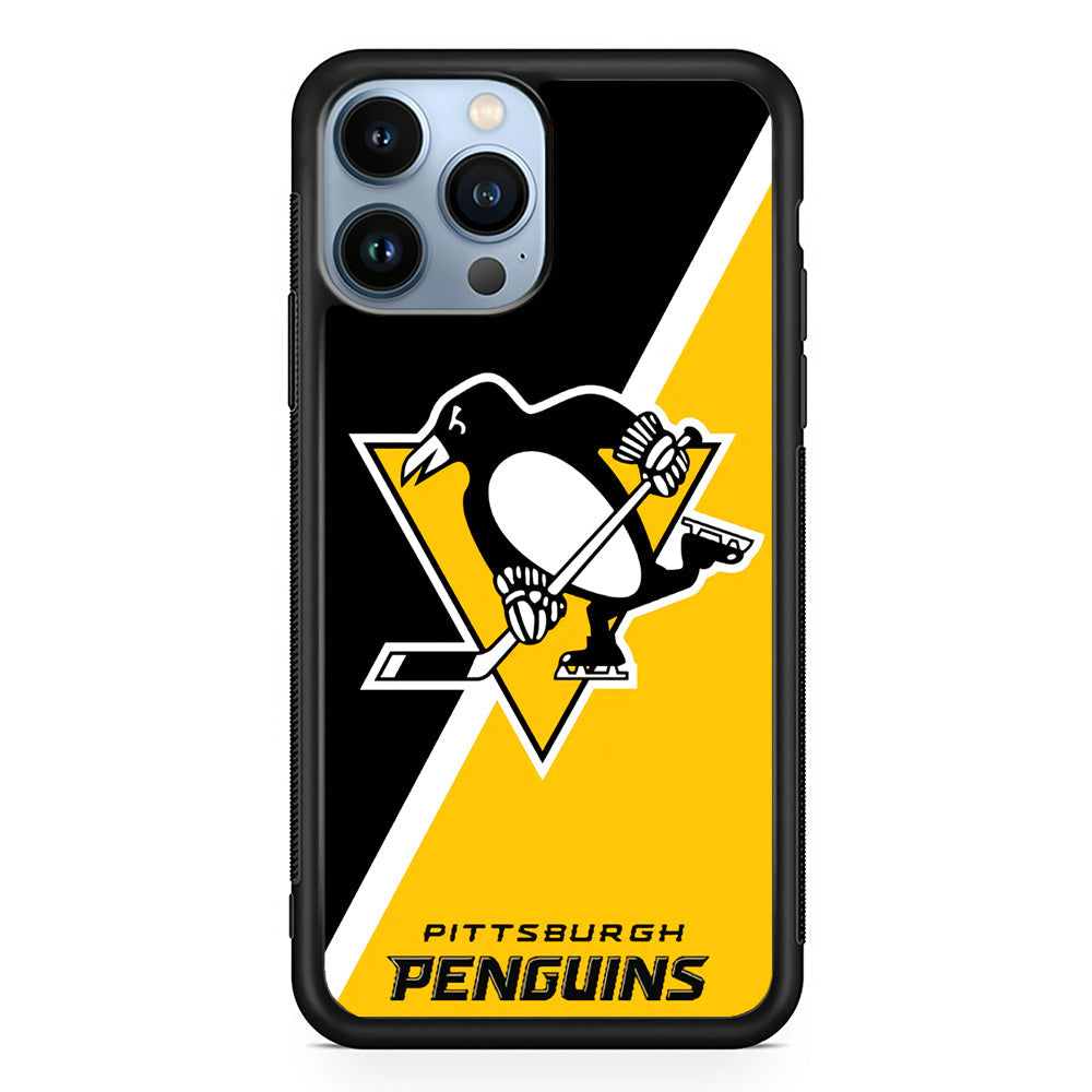 Pittsburgh Penguins Two Colour iPhone 15 Pro Case - Carneyforia