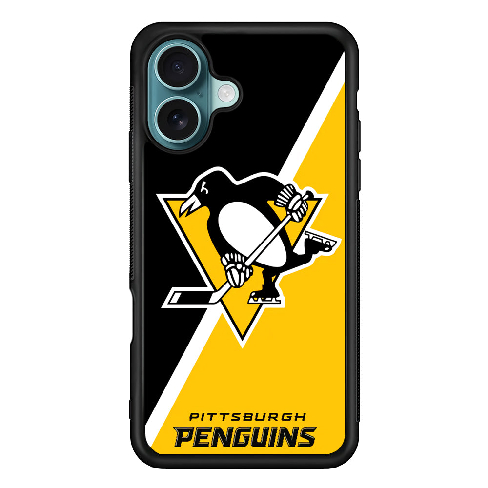 Pittsburgh Penguins Two Colour iPhone 16 Plus Case