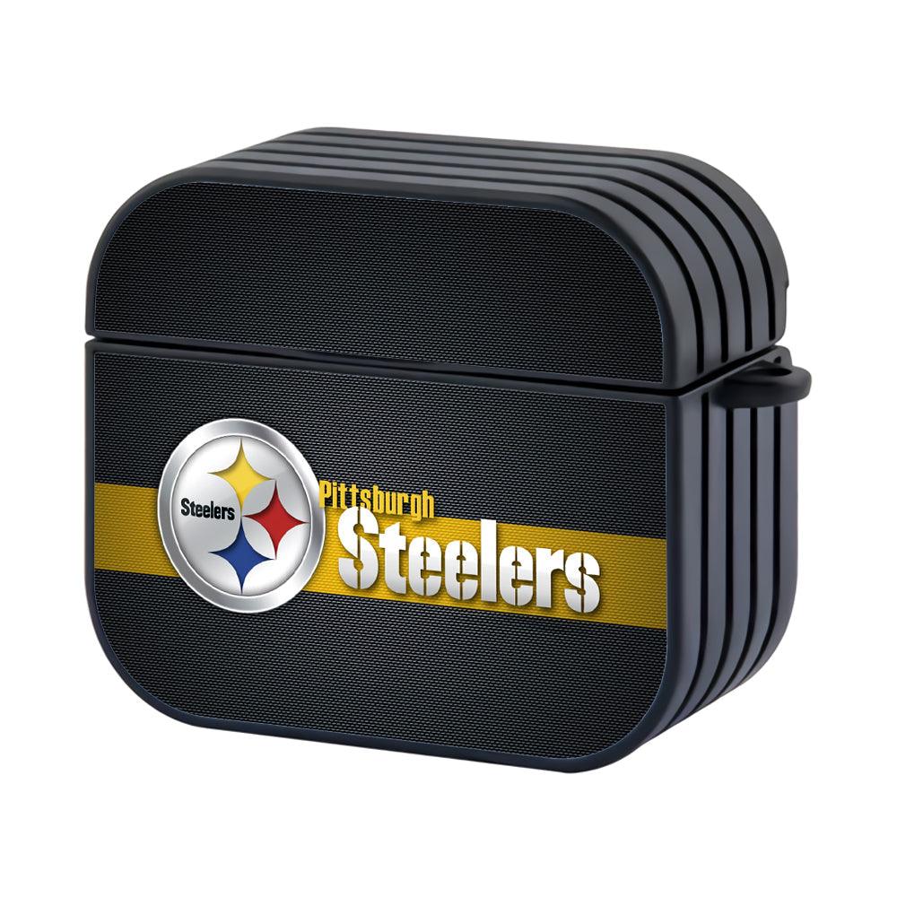 Pittsburgh Steelers NFL Dimension of Steel Apple Airpods 4 Case Black