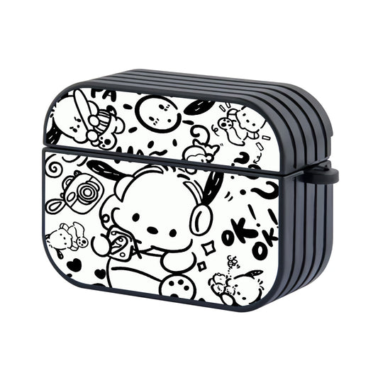 Pochacco Black And White Apple AirPods Pro Case