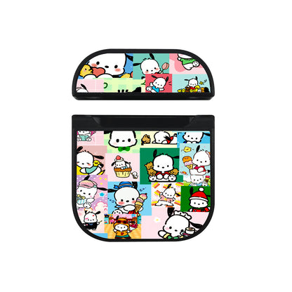 Pochacco Collage Of Moment Apple Airpods Case Black