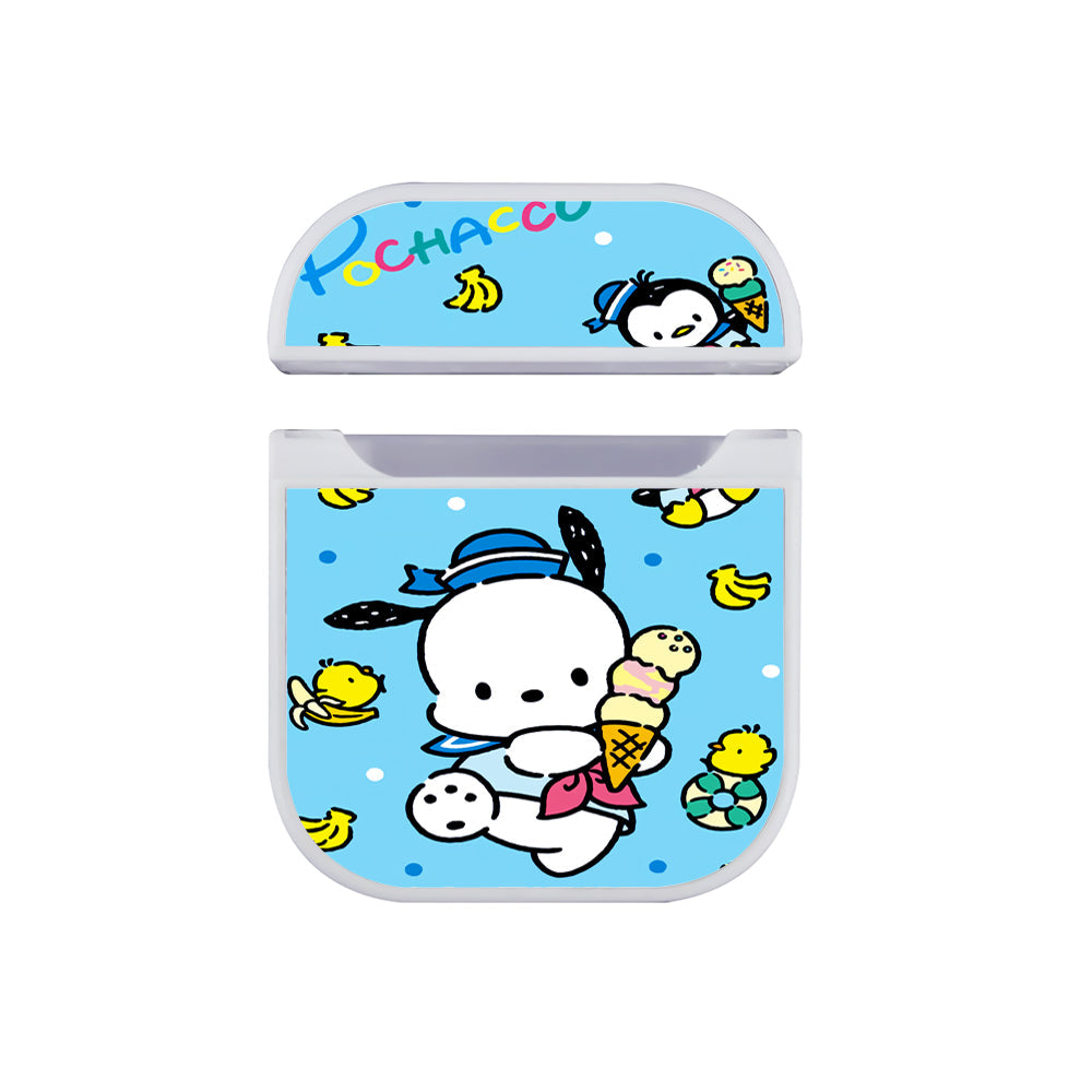 Pochacco Ice Cream Favorite Apple Airpods Case White