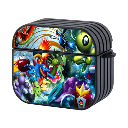 Pokemon Act and Fight Together Apple Airpods 4 Case Black