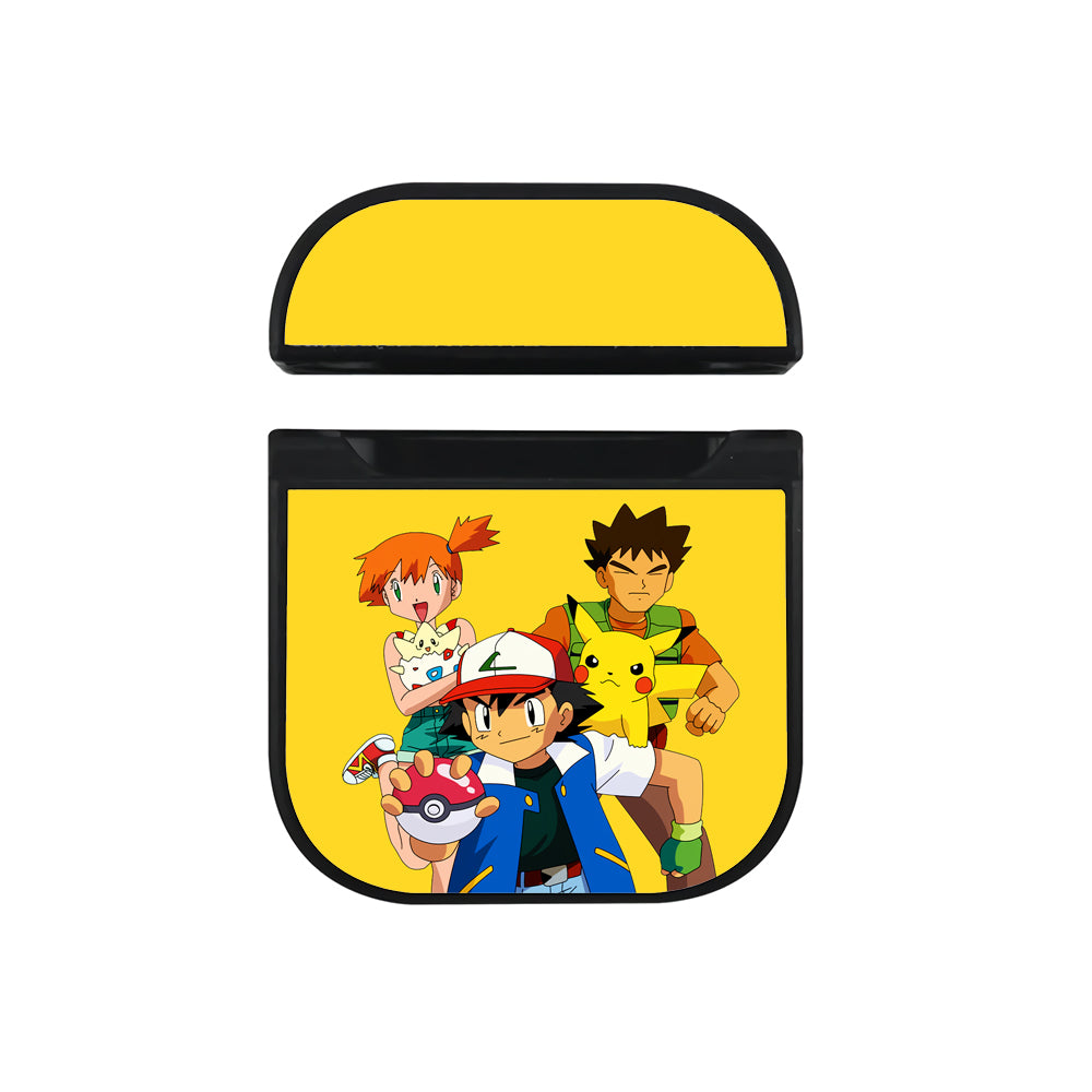 Pokemon Ash Ketchum Team Apple Airpods Case Black