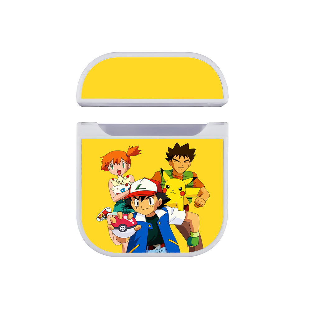 Pokemon Ash Ketchum Team Apple Airpods Case White