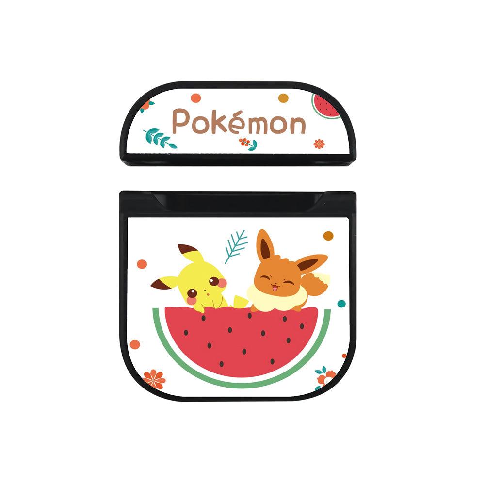 Pokemon Both with a Sweet Smile Apple Airpods Case Black