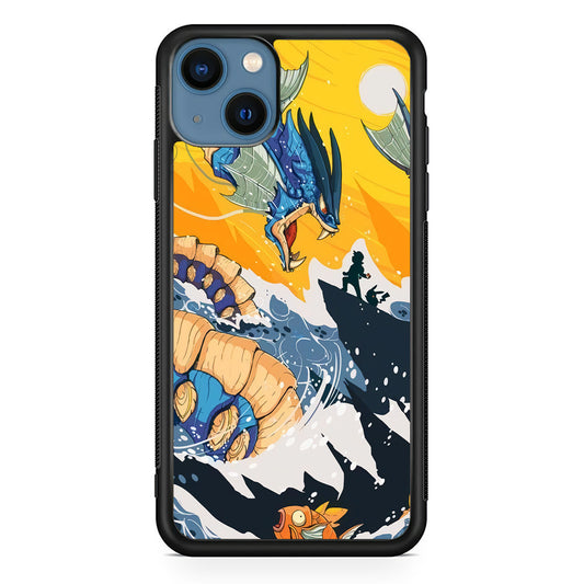 Pokemon Catching The Dragon iPhone 15 Case - Carneyforia